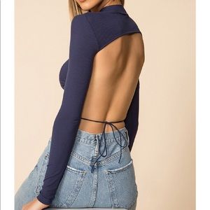*NEW* Rhea Tie Back Top in Blue